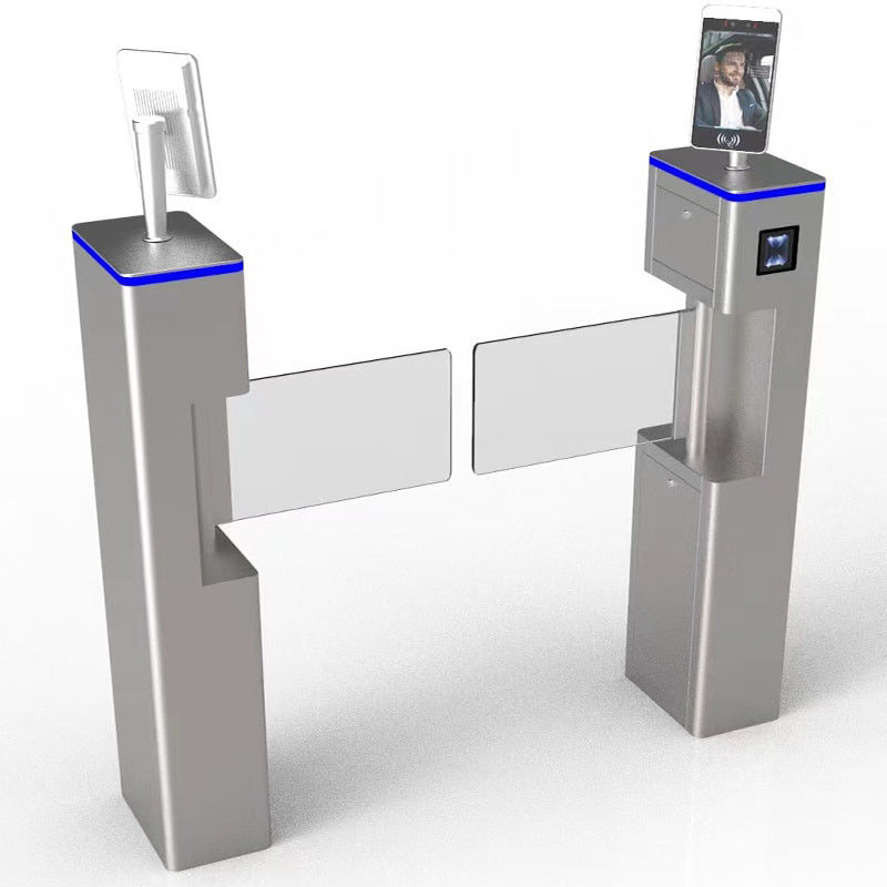 SUS304 Swing Barrier Turnstile Supermarket Entry Gates 0.2s
