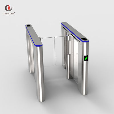 304 Stainless Steel Automatic Turnstile Flap Barrier Gate Entrance Bidirectional