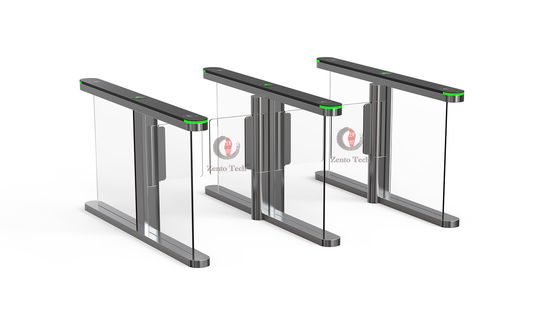10mm Acrylic Automatic Speedlane Swing Turnstile With Alarm Light