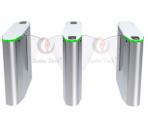 12V Level Signal Stainless Steel Turnstiles Flap Gate Barrier 1.5mm Housing