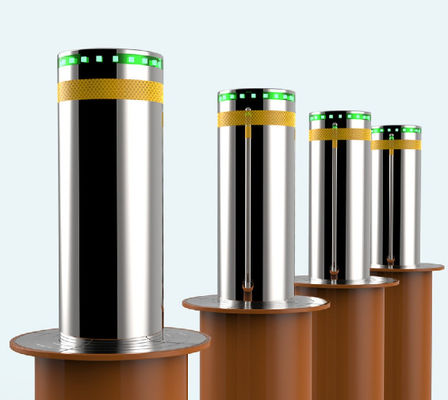 PLC control Anti Collision Electric Hydraulic Rising Bollards For Driveways