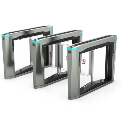 304 Stainless Steel Safe Entry Swing Barrier Turnstile Anti Reverse Intrusion