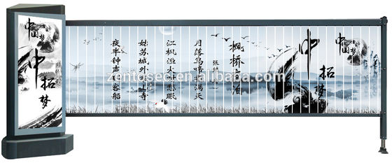 IP44 Stainless Steel Car Park Boom Gate Advertising OEM ODM