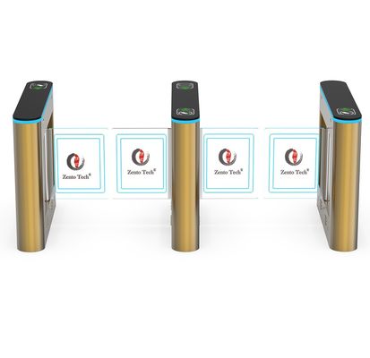DC Motor Access Control Turnstile Gate Bidirectional Swing Barrier Gate