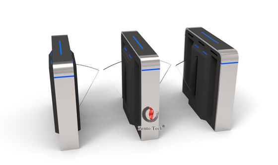 New Design Pedestrian Flap Turnstile Access Control Entry Systems With Card Reader For Building Office