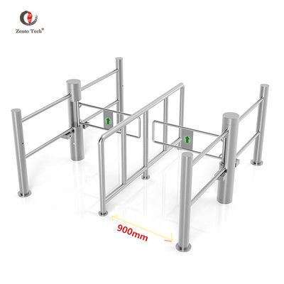 Office Facial Recognition Swing Turnstile Gate 304 Stainless Steel Access Control System