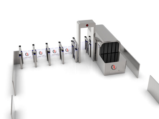 Zento Facial Recognition Turnstile Gate Swing Barrier Gate Fast Speed Pedestrian Access Control Card System