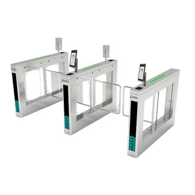 Zento Space-Saving Swing Gate Turnstile Slim Design Dual Direction Access Control With LED Indicator