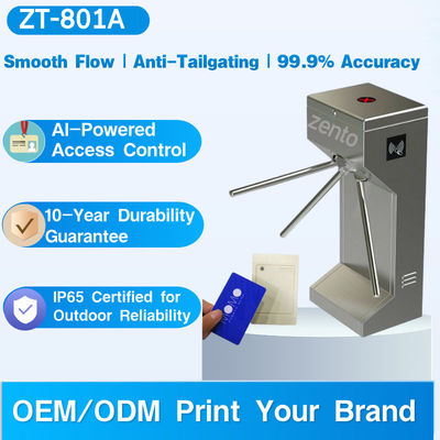Zento Automatic Security Barrier Gate System Turnstile With Qr Code ...