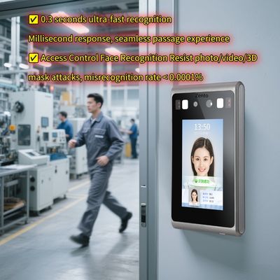 8 Inch Biometric Face Recognition System with Time Attendance