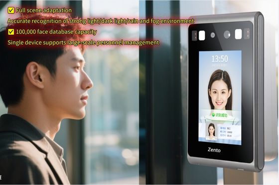 8 Inch Biometric Face Recognition System with Time Attendance