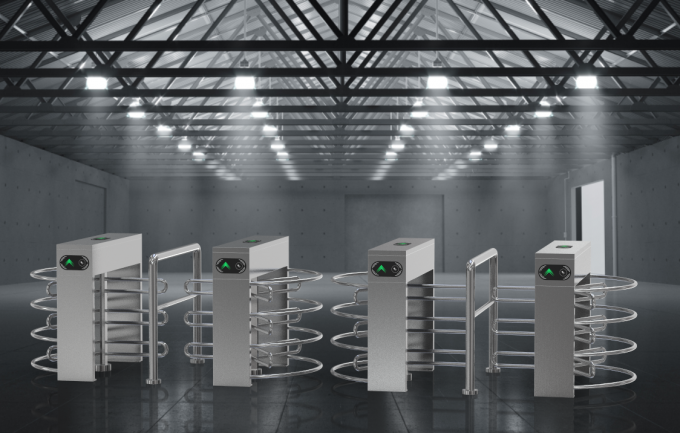 RS485 Interface Half Height Gate Turnstile Security Gates 550mm 1