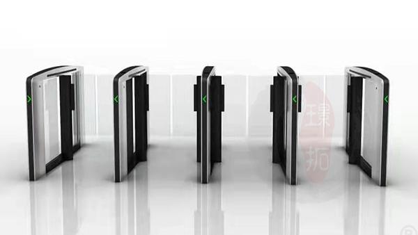 304 Stainless Steel Pedestrian Speed Lane Gate Turnstile 45 People/Minute 0