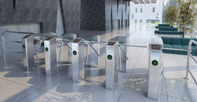 Bi-Directional Access Control Biometric Tripod Turnstile 24V 0