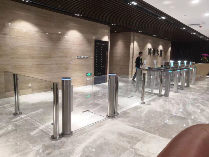 Access Control Solution Optical Turnstile Brushless Motor For Gym 3