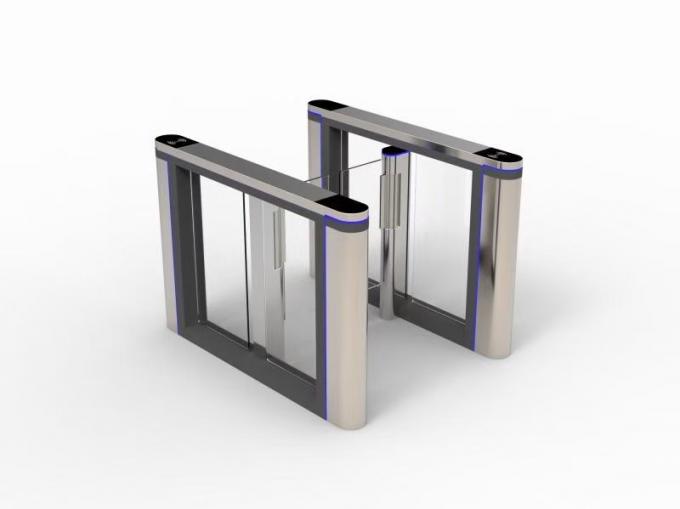304 Stainless Steel Automatic Turnstile Flap Barrier Gate Entrance Bidirectional 1
