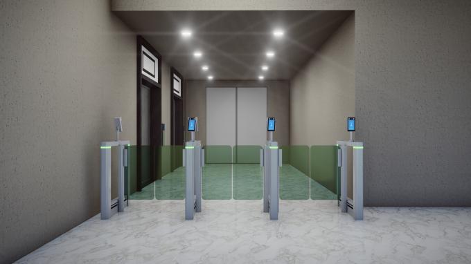 DC Brushless Motor Slim Speed Gate Turnstile Security Doors 0.2 Second 2