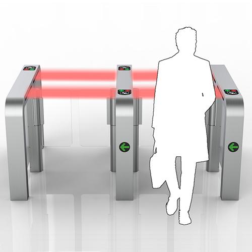 Single Directional Aluminum Alloy Speed Gate Turnstile With Face Recognition 0