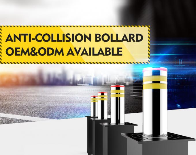 Anti Terrorist Telescopic Driveway Security Bollards Electric 600mm 1