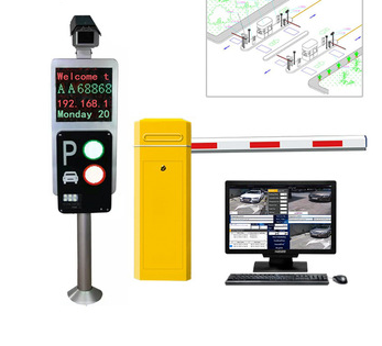Vehicle LPR Parking System 4800bps/100m for Road Security 0
