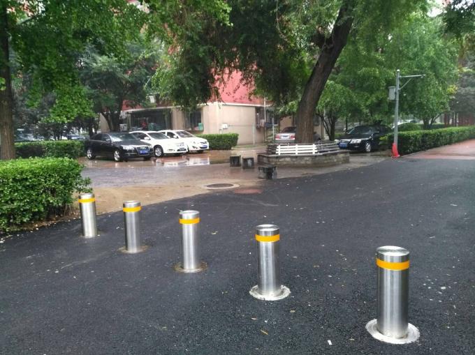 PLC control Anti Collision Electric Hydraulic Rising Bollards For Driveways 0