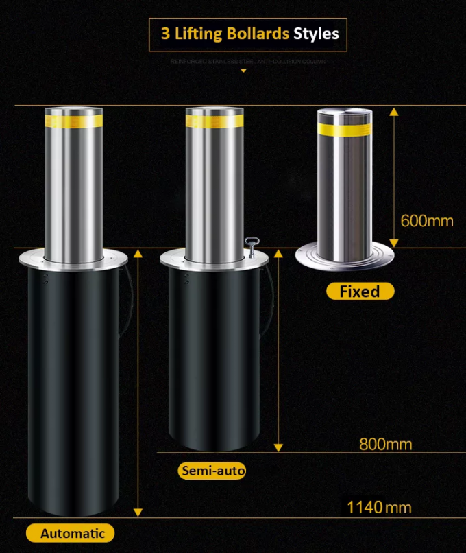 Ce Stainless Steel Hydraulic Bollard High Quality Parking Management System 1