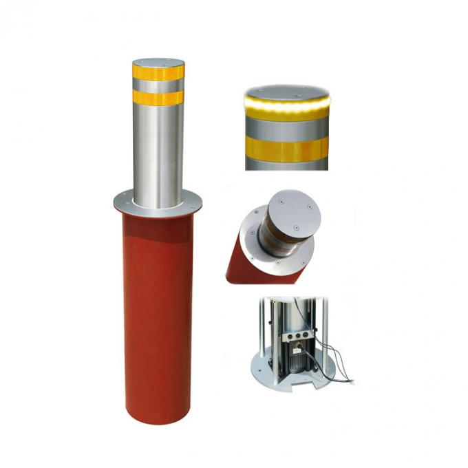 Single Phase 220VAC Hydraulic Rising Bollard Electric Security Bollards K12 0