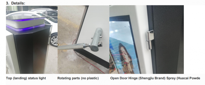 IP44 Stainless Steel Car Park Boom Gate Advertising OEM ODM 1