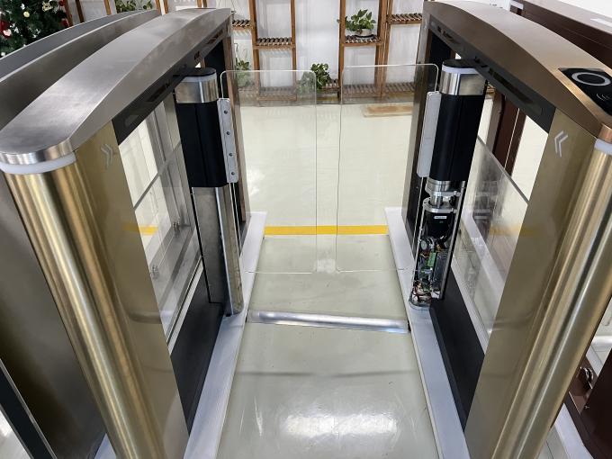 Acrylic Glass Barrier Office Building Speed Lane Gate Turnstiles 1600R/Min 2