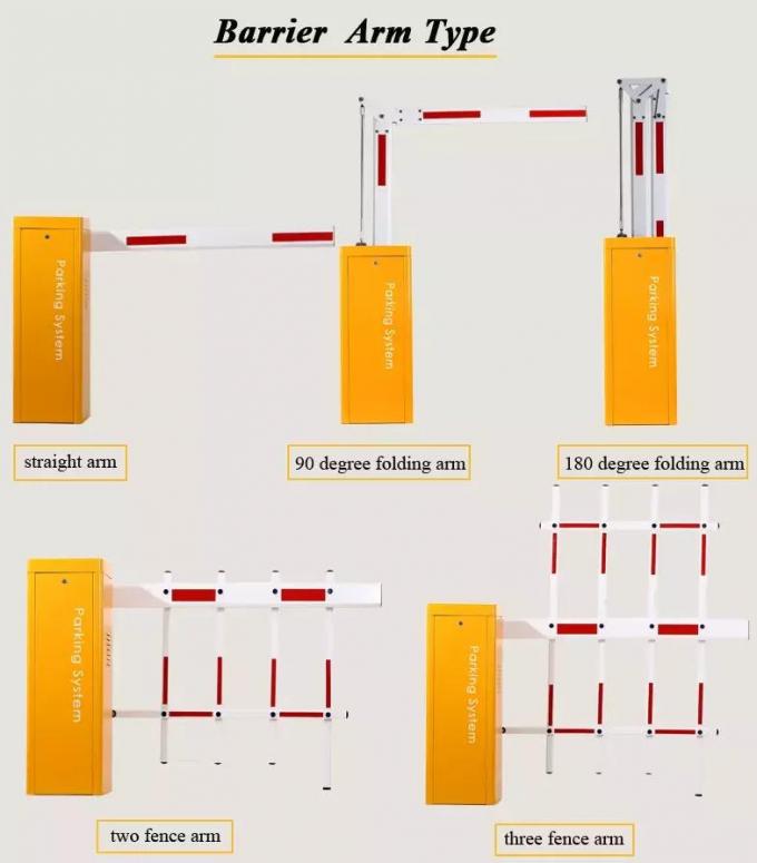 DC 24V Car Park Boom Gate Automatic Boom Barrier 1.2s/time 0