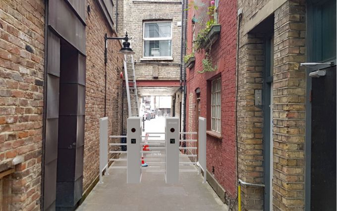 Height 1000mm Electronic Half Height Turnstile Gates OEM ODM 1