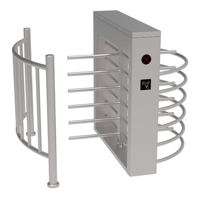 RS485 Half Height Turnstile Entrance Gates IP43 With Pedestrian Access Control System 0