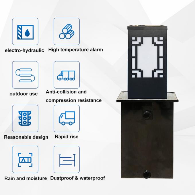 Retractable Ss 201 Hydraulic Rising Bollard Smooth And Efficient Lifting 1