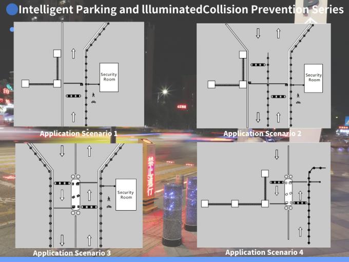 ZENTO Led Anti-Collision Stone Bollard Driveway Road Blocker Luminous Obstacle Ball Outdoor Guard Column With Pattern Shinning 3