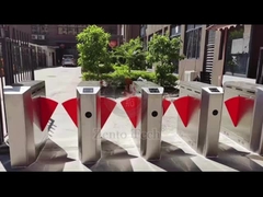 Passage Width 550mm RFID Flap Turnstile Retractable Entrance For Apartment