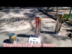 PLC control Anti Collision Electric Hydraulic Rising Bollards For Driveways
