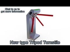 120W Security Tripod Turnstile Gate OpeningTransit Speed 30-45 Persons Per Minute