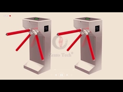 304 Stainless Steel Access Control Three Arm Turnstile Gate 0.2s/Person